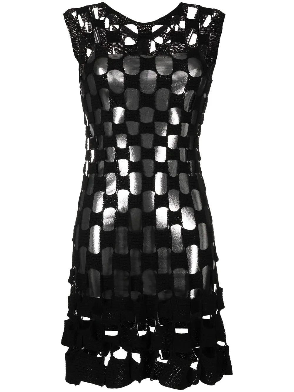 Cut-Out Knit Mini Dress