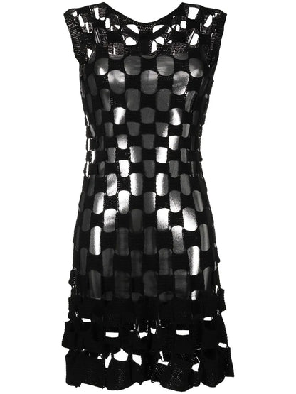 Cut-Out Knit Mini Dress