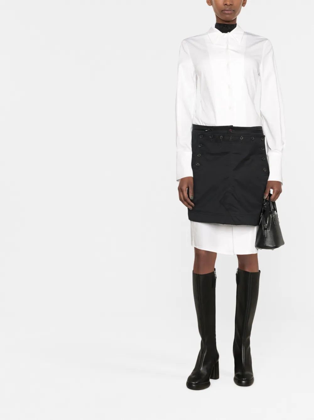 Cotton Gabardine Bodice Top