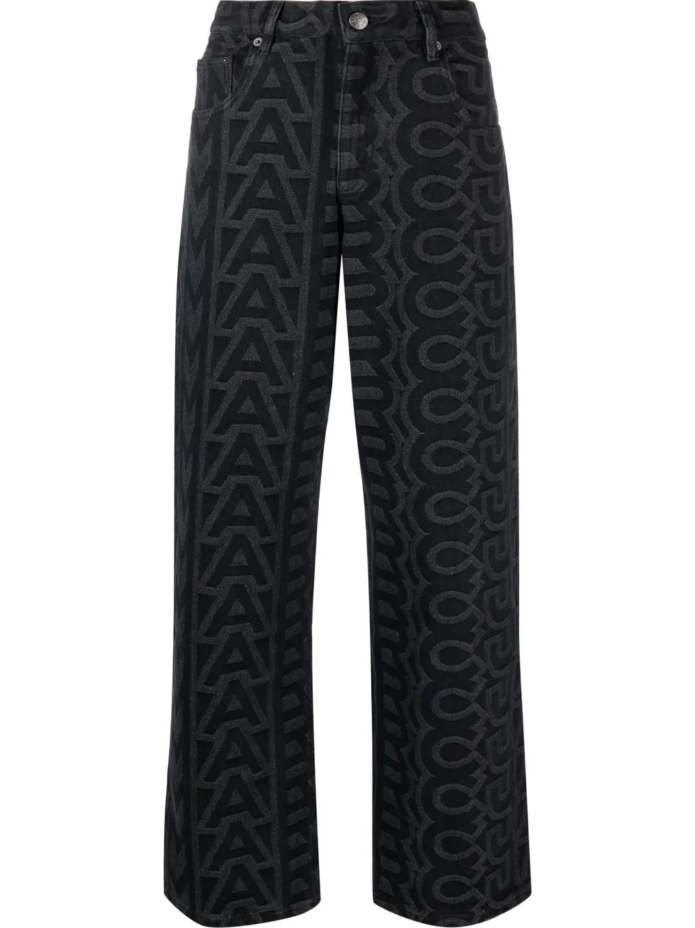 The Monogram Denim Straight-Leg Jeans