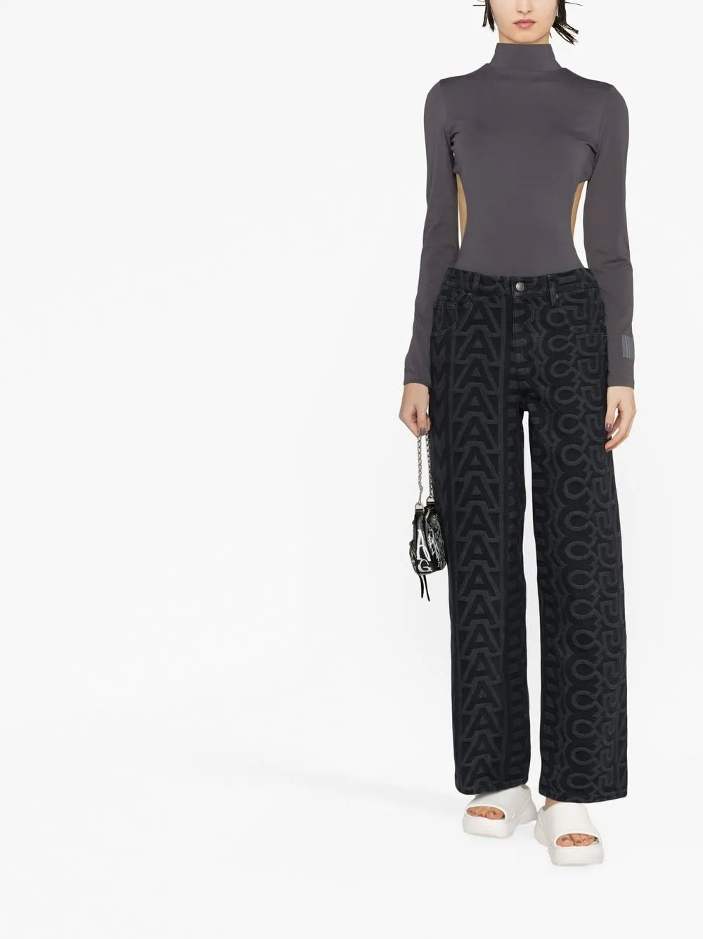 The Monogram Denim Straight-Leg Jeans