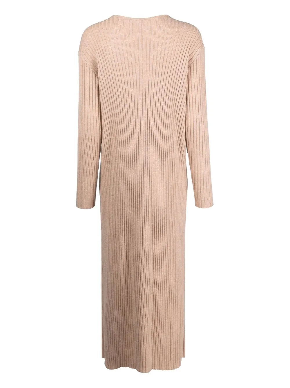 Flirt Buttoned Ribbed-Knit Dress