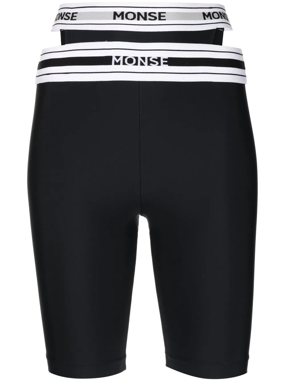 Cut-Out Logo Waistband Cycling Shorts