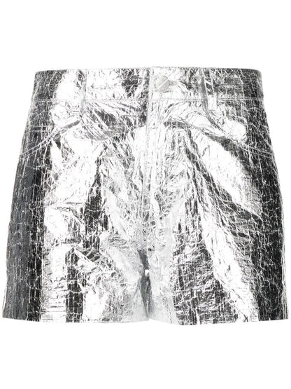 Metallic Mini Shorts