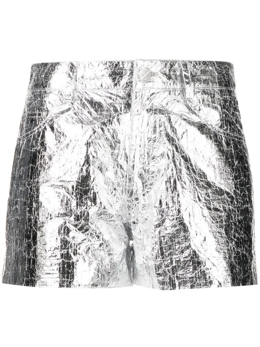 Metallic Mini Shorts