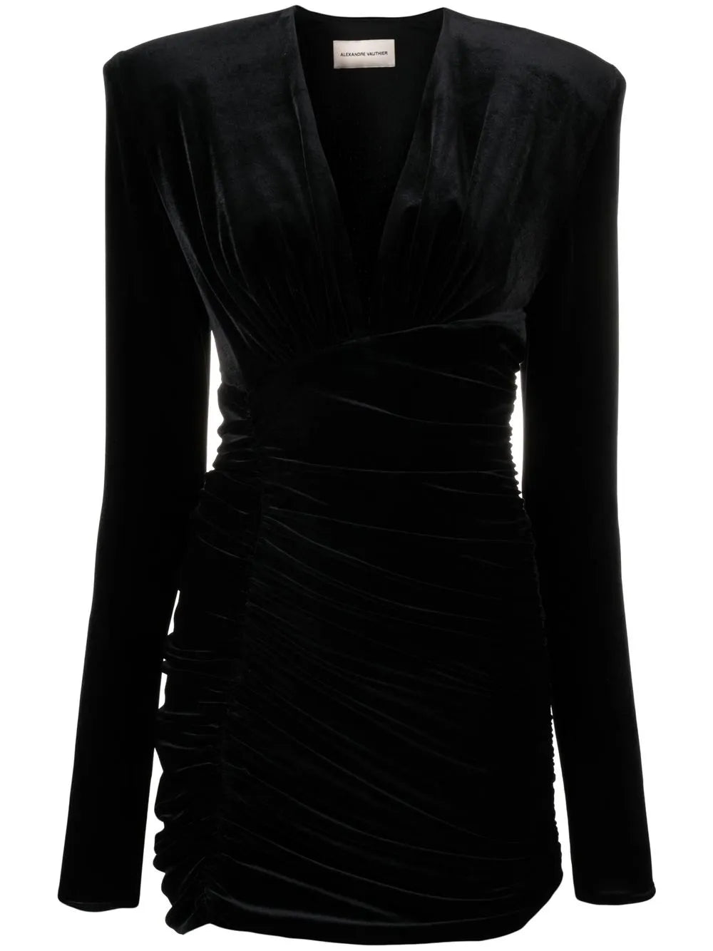 V-Neck Ruched Dress