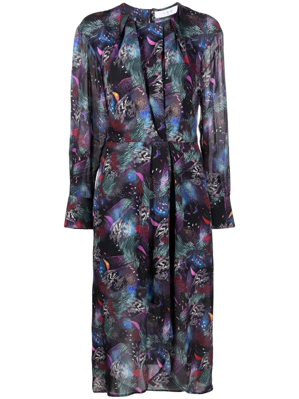 All-Over Graphic-Print Midi Dress