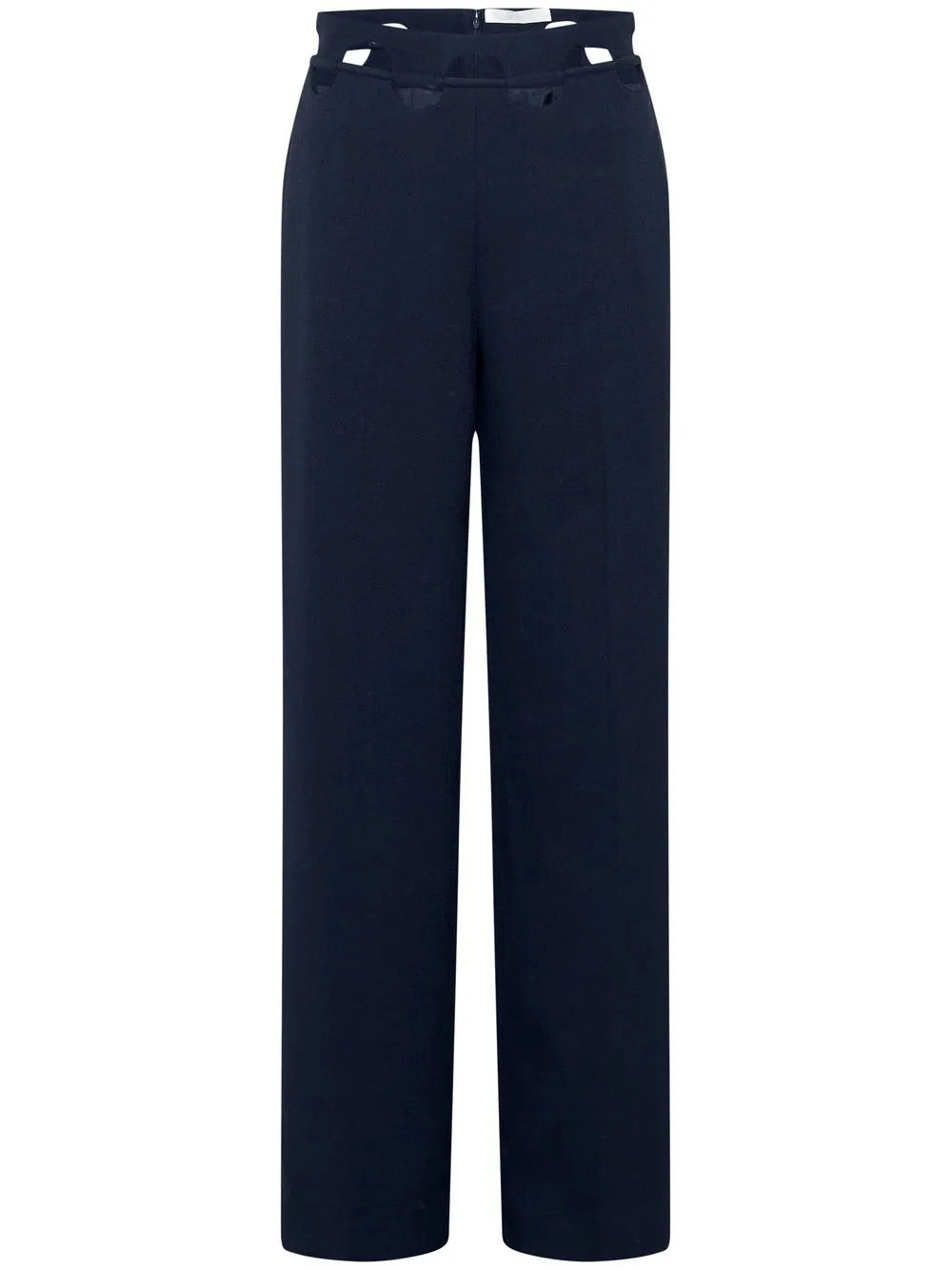 Hinge-Seam Straight Trousers