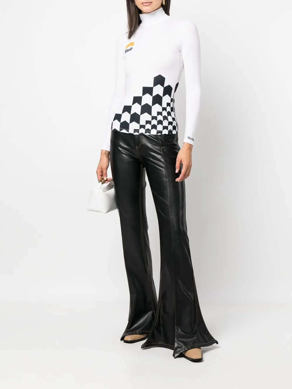 High-Neck Long-Sleeve T-Shirt