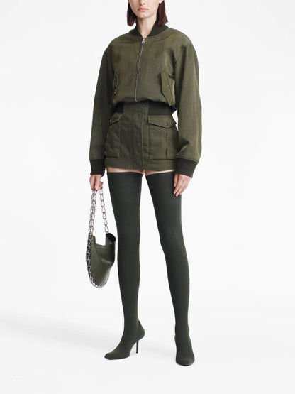 Fitted Military Miniskirt