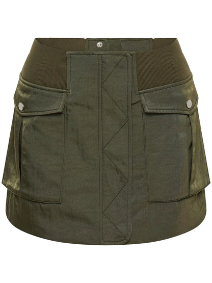 Fitted Military Miniskirt