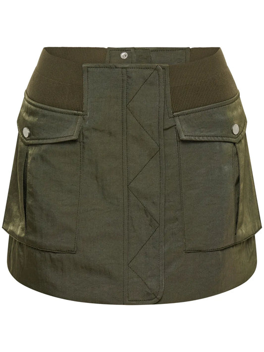 Fitted Military Miniskirt