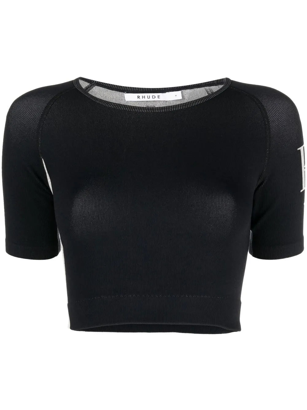 Logo-Print Cropped T-Shirt