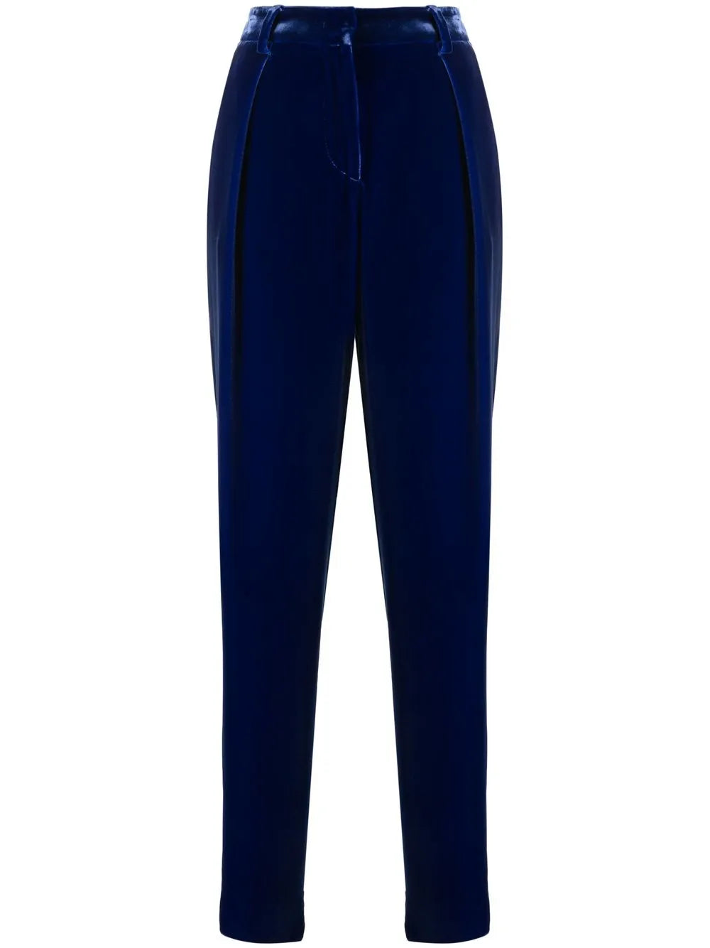 Straight-Leg Velvet Trousers