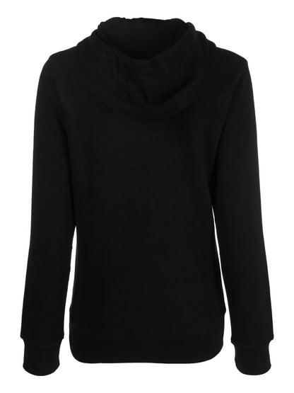 Slogan-Print Drawstring Hoodie