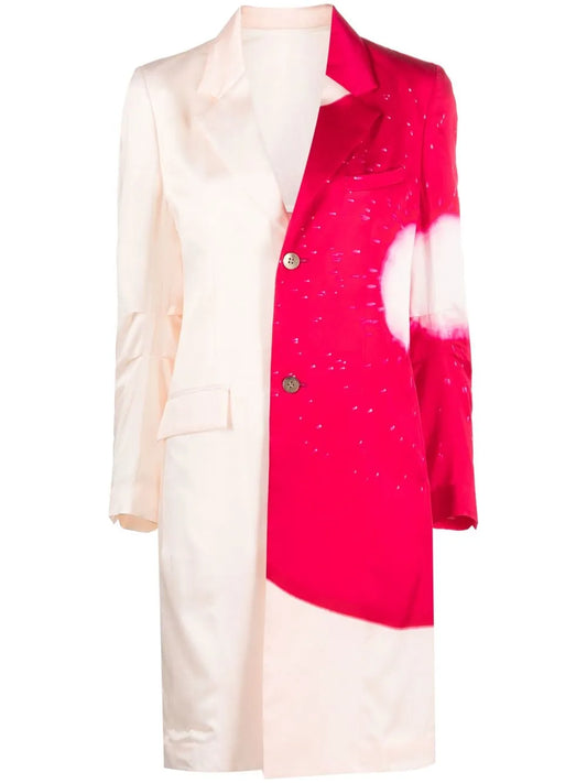 Graphic Button-Up Coat