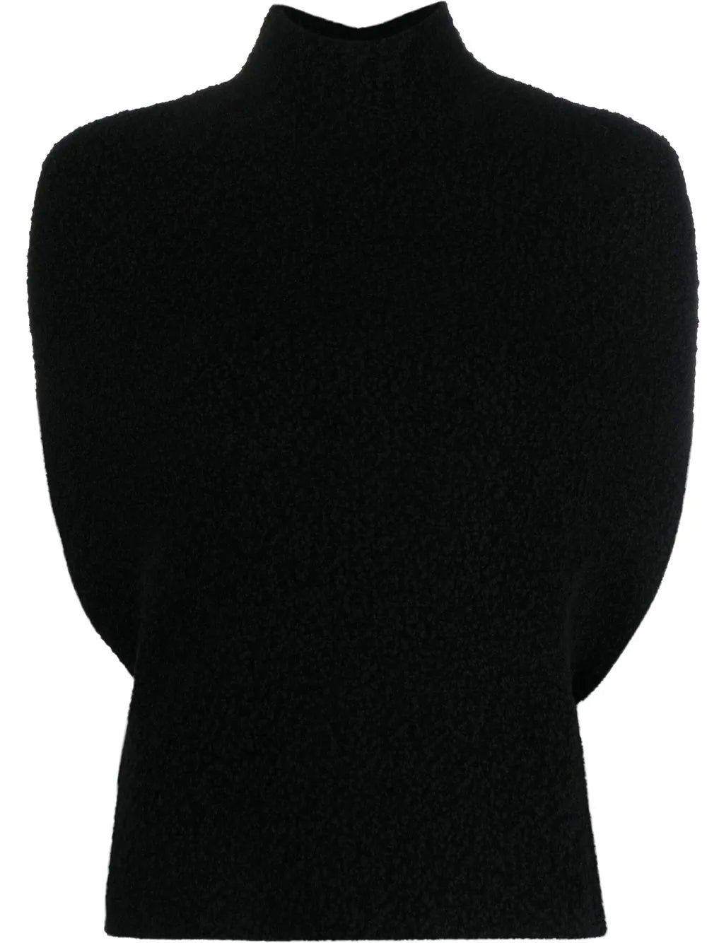 High-Neck Short-Sleeve Jumper