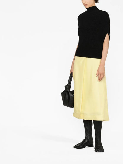 High-Neck Short-Sleeve Jumper