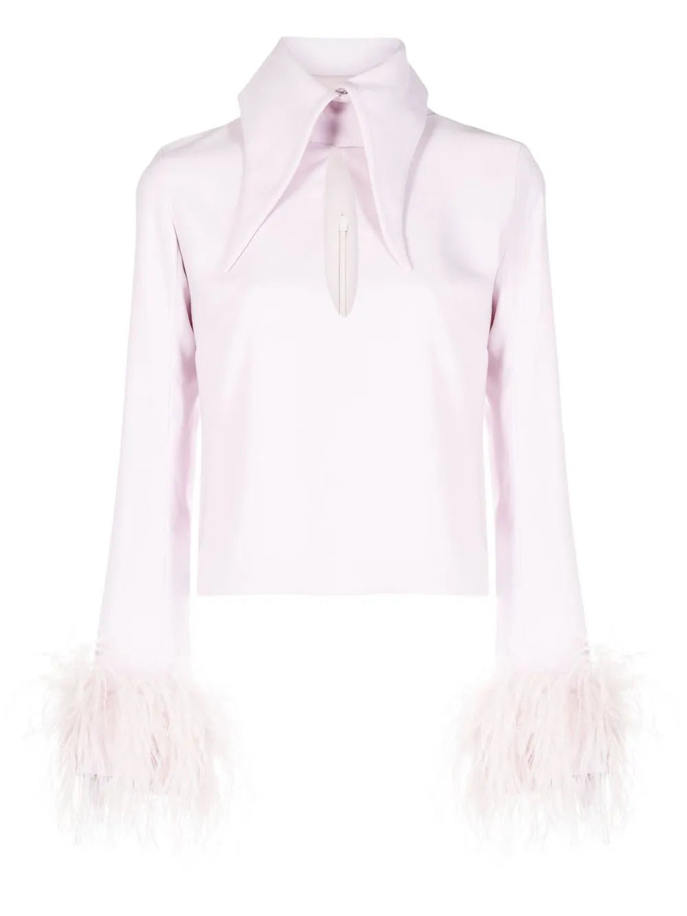 Michelle Feather-Trim Top