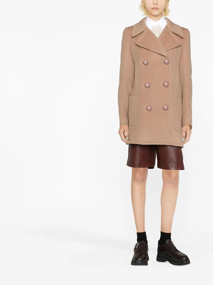 Double-Breasted Wool Coat