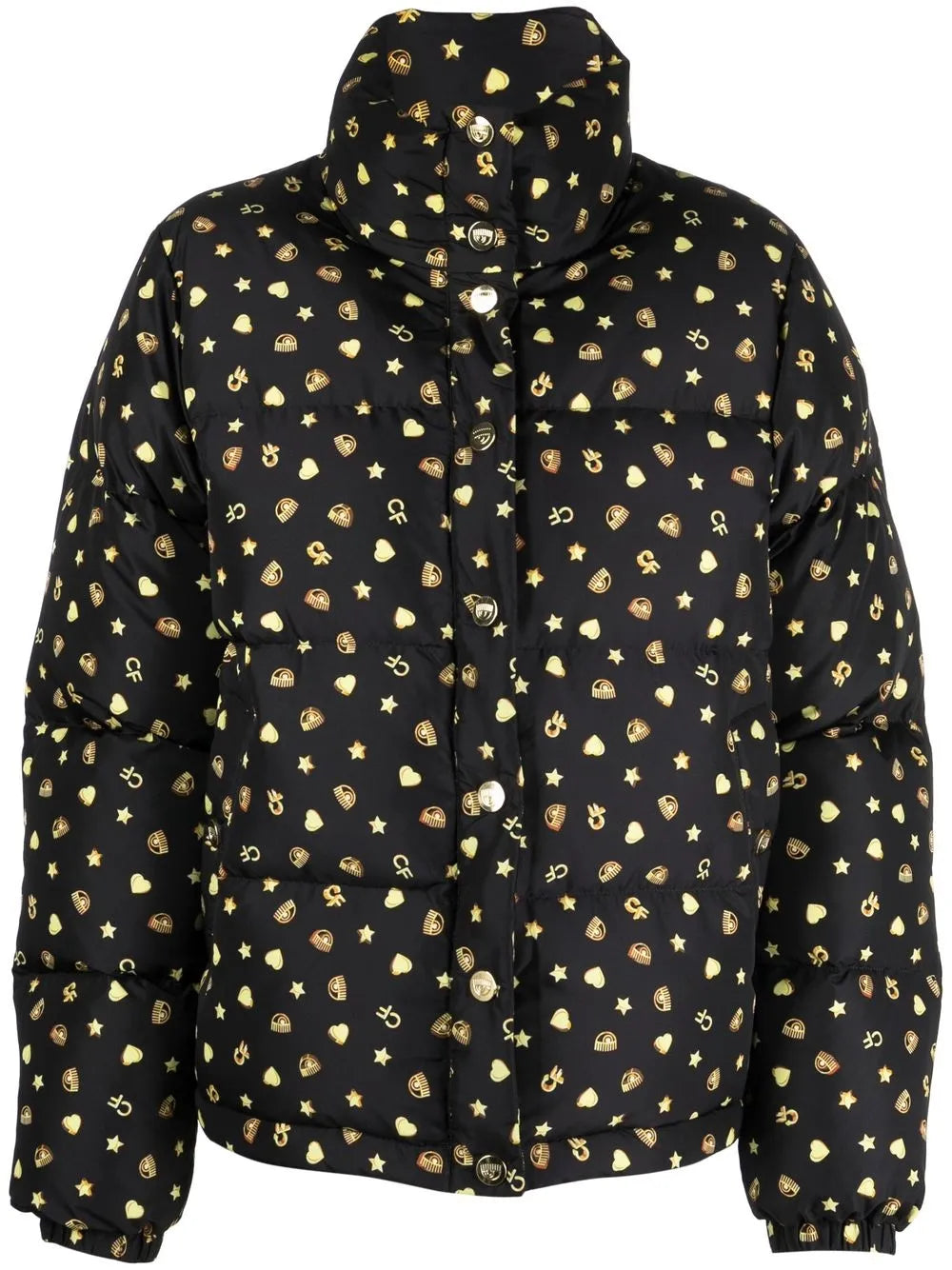 Logo Print Puffer Jacket