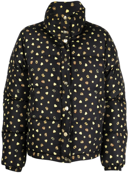 Logo Print Puffer Jacket