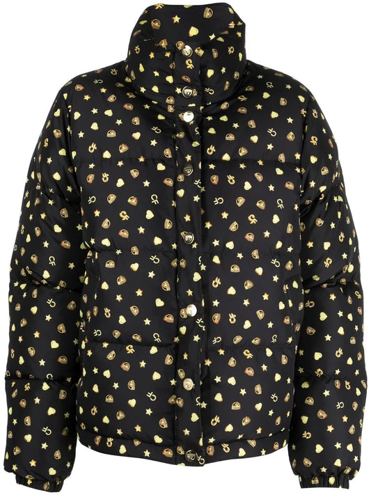 Logo Print Puffer Jacket