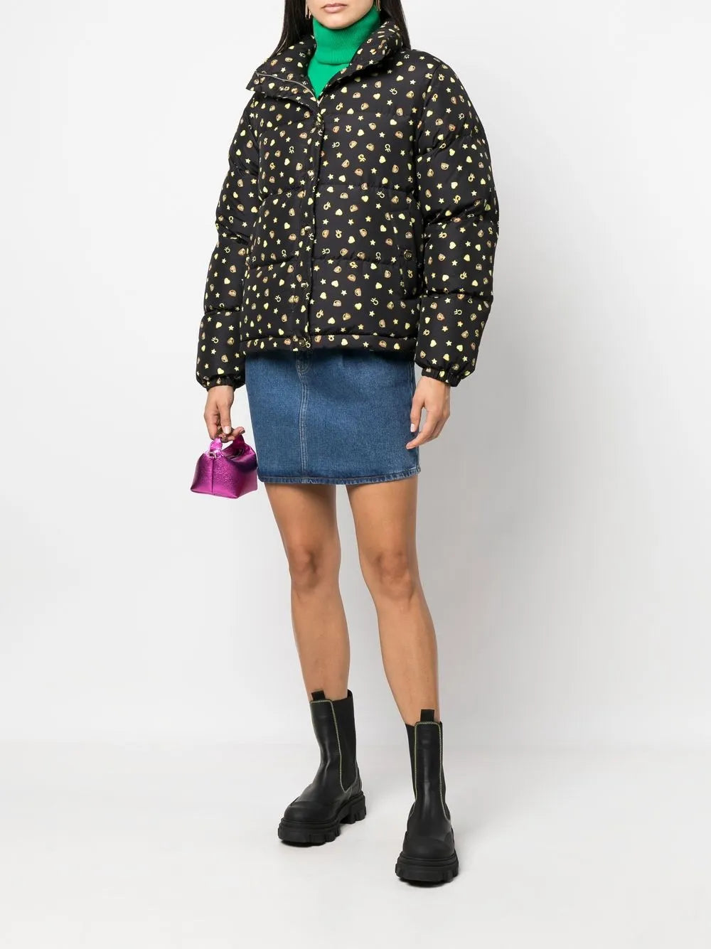 Logo Print Puffer Jacket