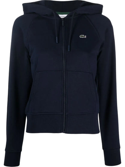 Logo-Patch Zipped Hoodie
