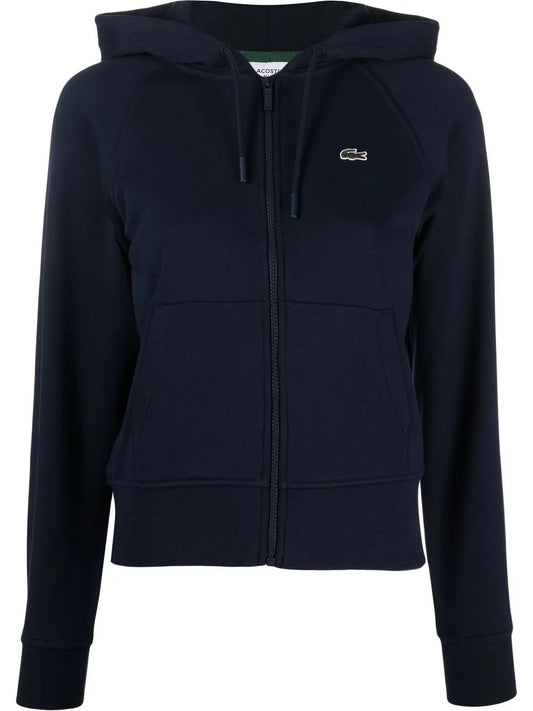 Logo-Patch Zipped Hoodie
