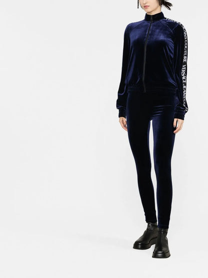Logo-Tape Zipped Sweatshirt