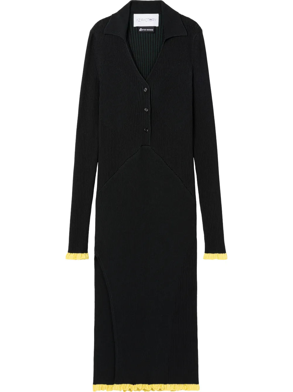 Ribbed-Knit Midi Dress