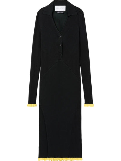 Ribbed-Knit Midi Dress