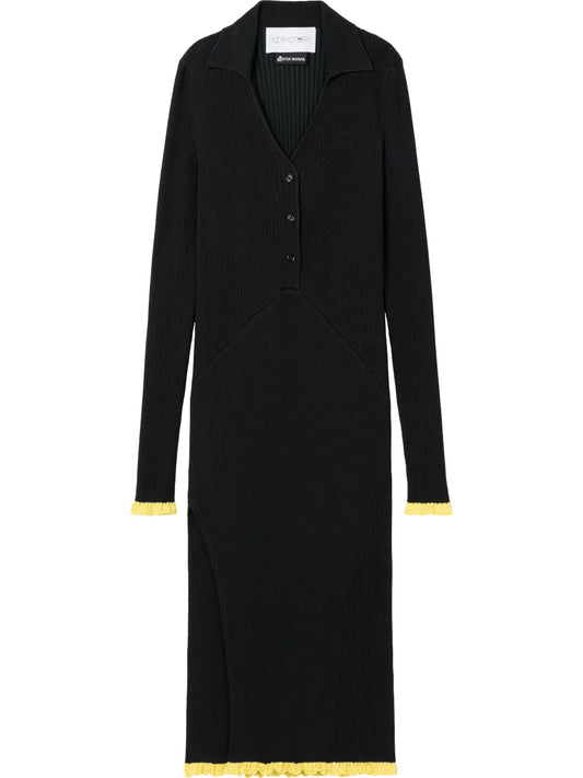 Ribbed-Knit Midi Dress
