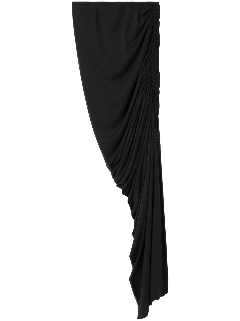 Ruched-Detailed Side-Slit Skirt