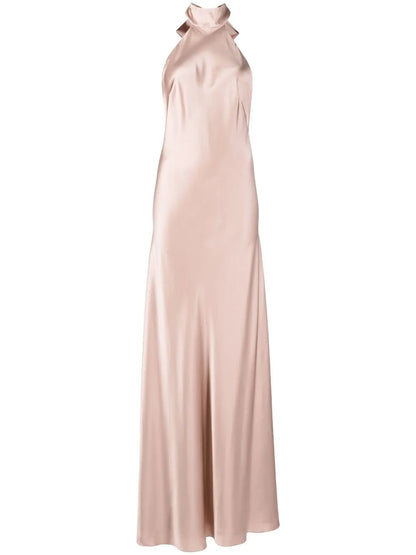 Backless Halter-Neck Gown