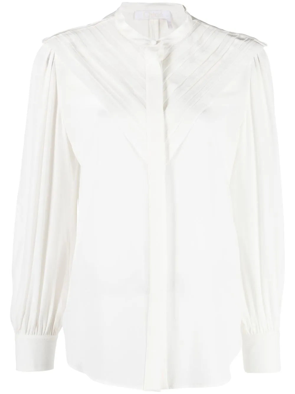 Silk Pleated Blouse