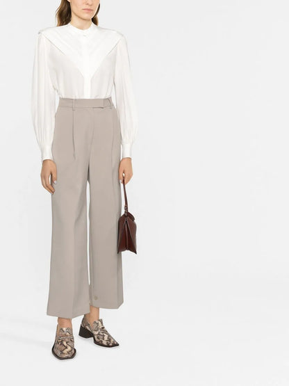 Silk Pleated Blouse