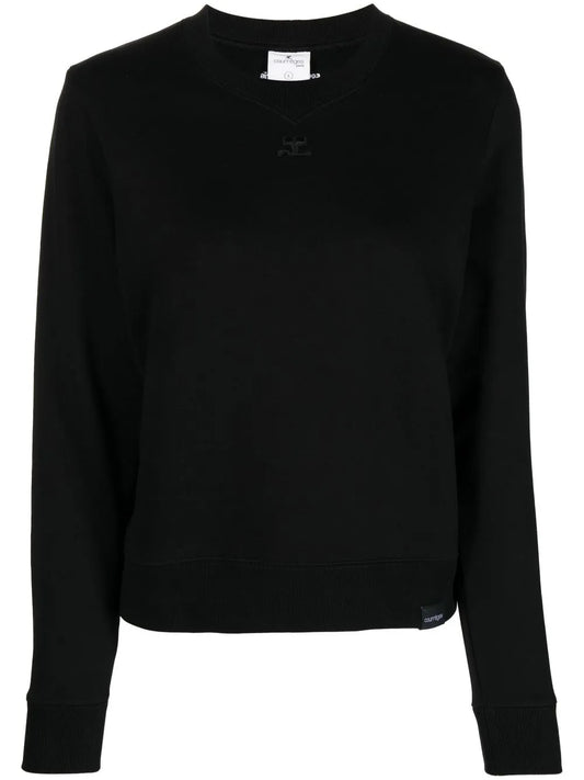Logo-Patch Cotton Sweatshirt
