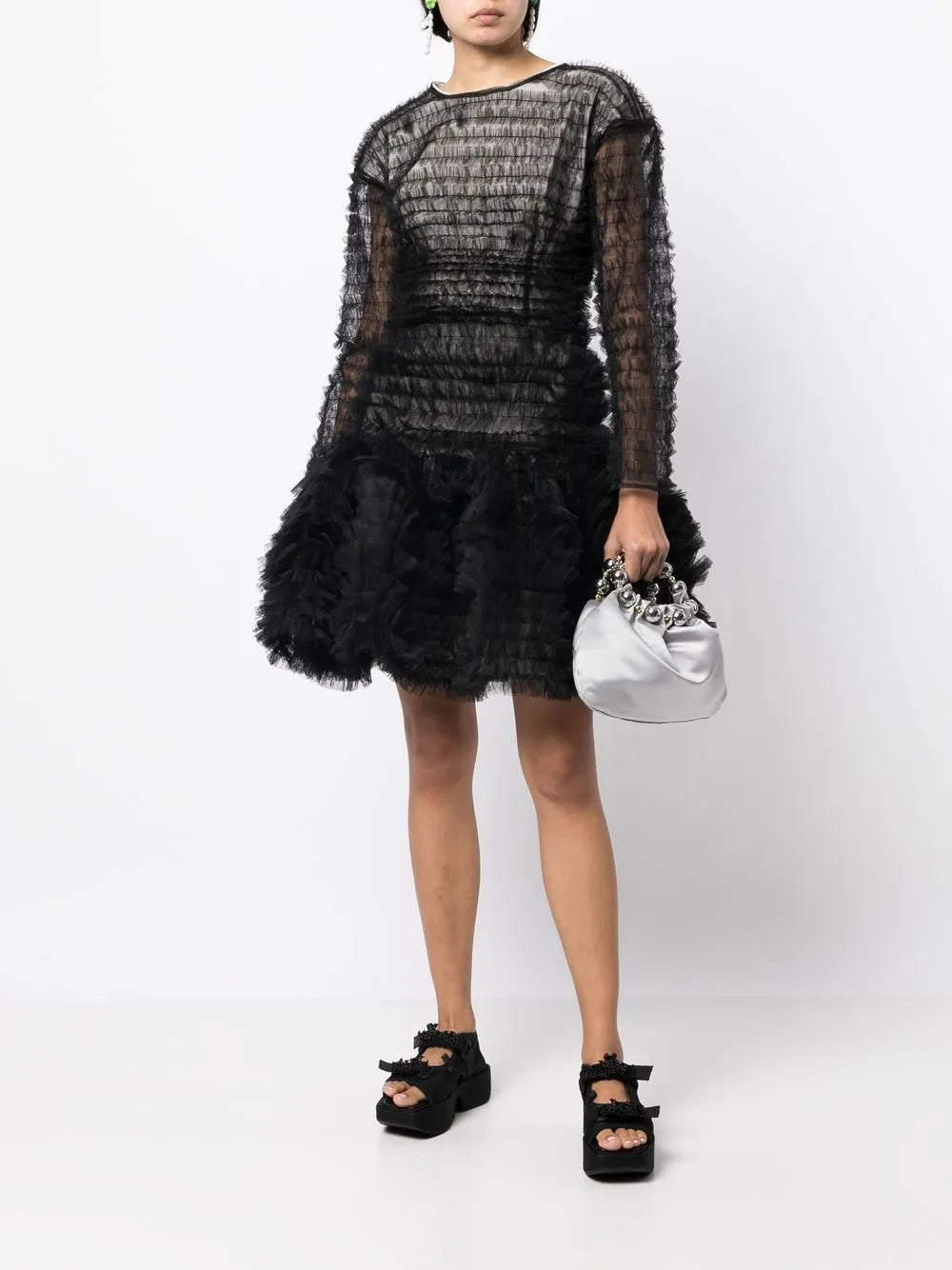 Bianca Ruffled-Tulle Dress