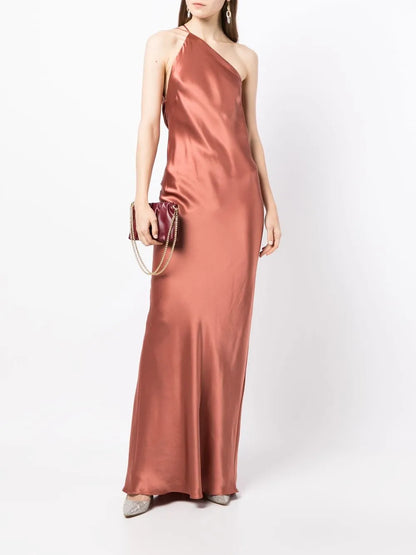 Single-Shoulder Maxi Dress