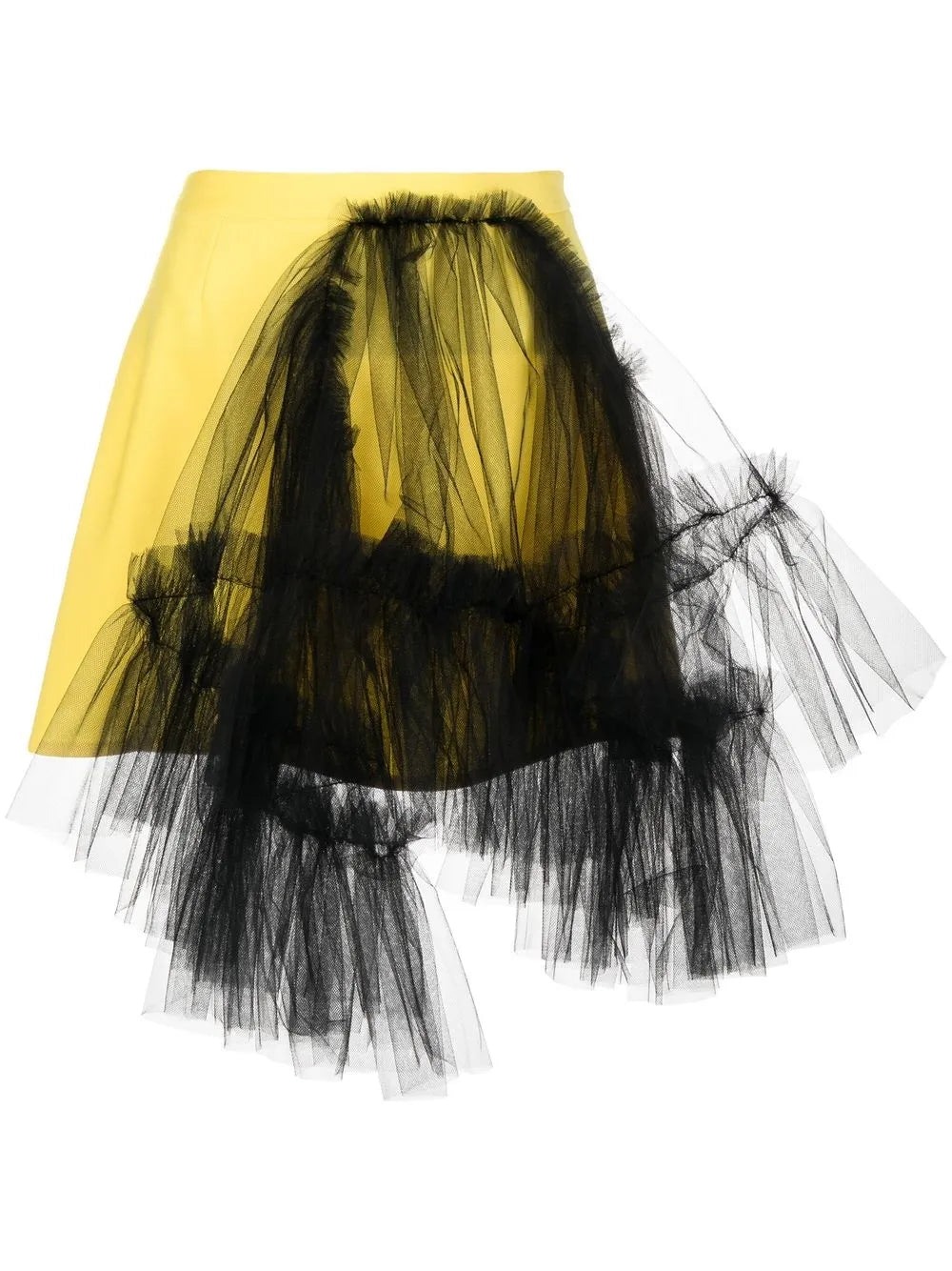 Tulle Panel Mini Skirt