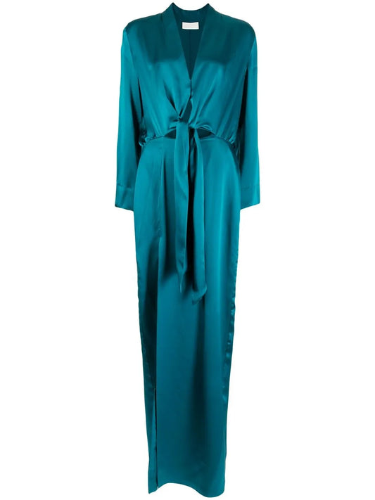 Tie Front Kimono Gown