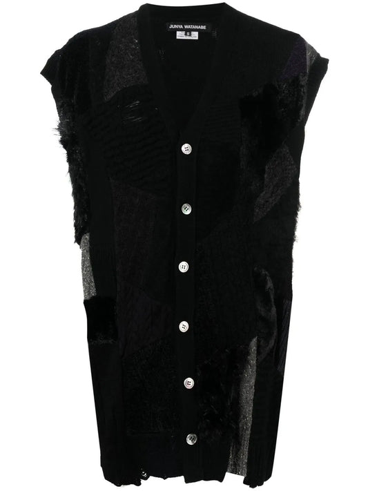 Patch-Detail Knit Vest