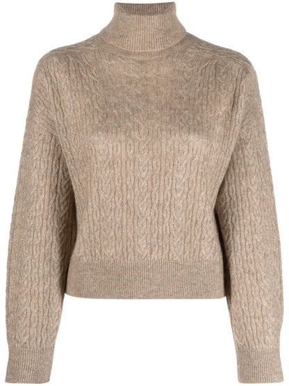 Cable-Knit Crew-Neck Jumper