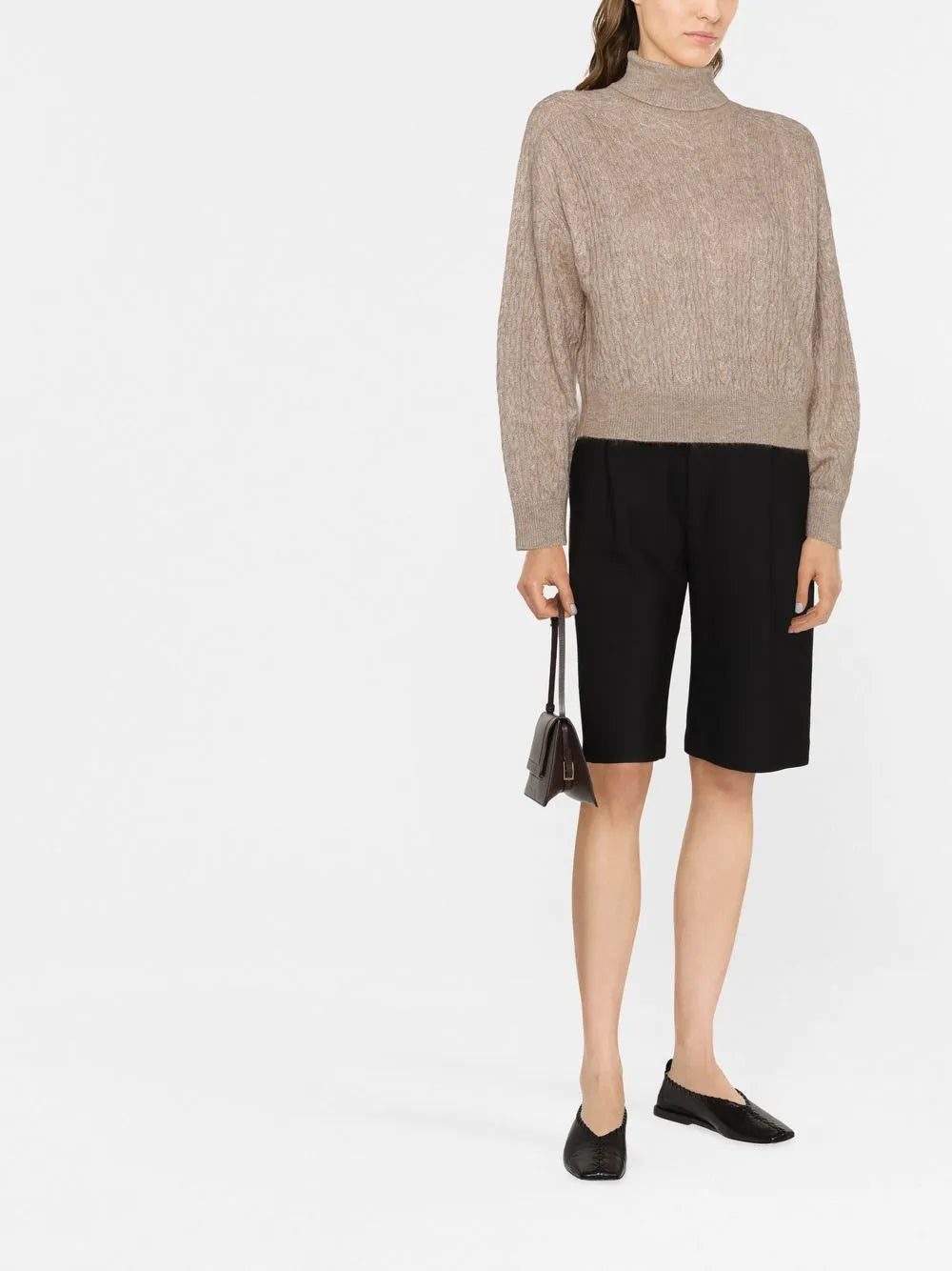 Cable-Knit Crew-Neck Jumper