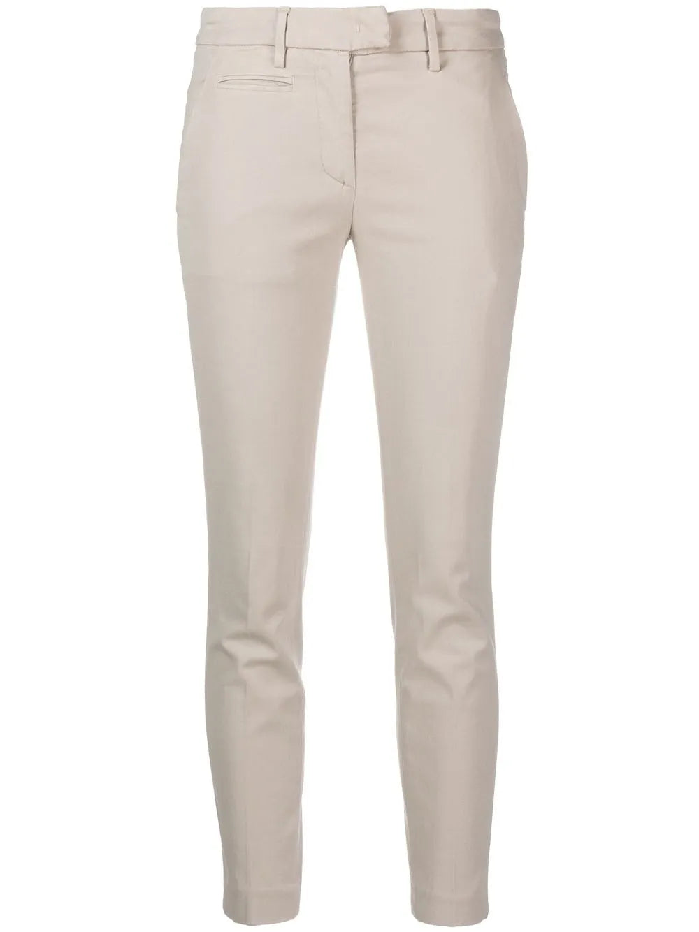 Mid-Rise Cropped-Leg Trousers