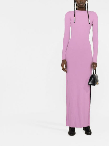 Colour-Block Cut-Out Maxi Dress