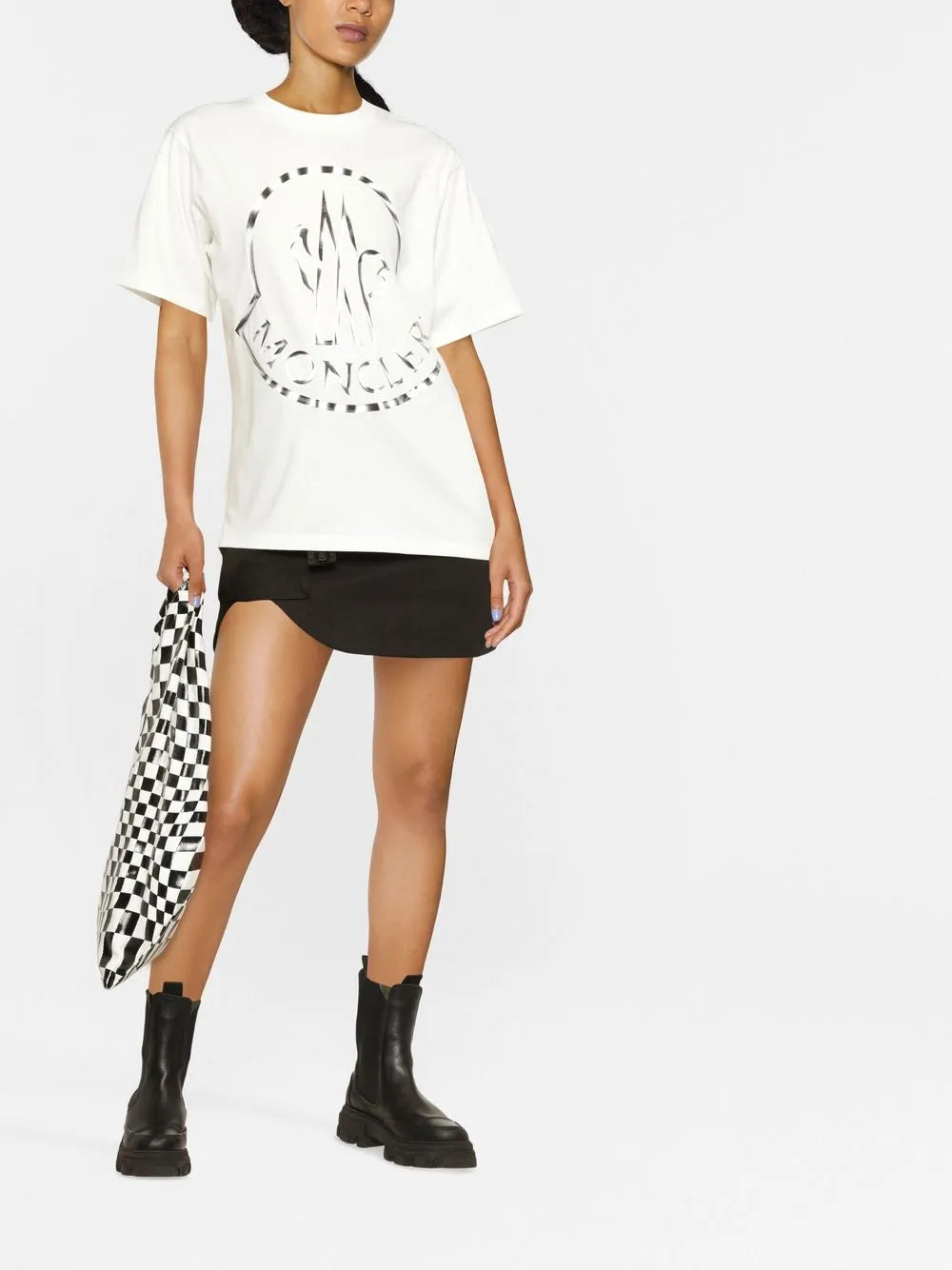 Bi-Colour Logo-Print T-Shirt