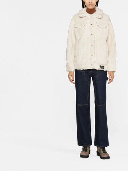 Button-Up Faux Shearling Jacket